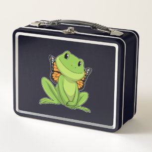Frog with Butterfly Metall Brotdose