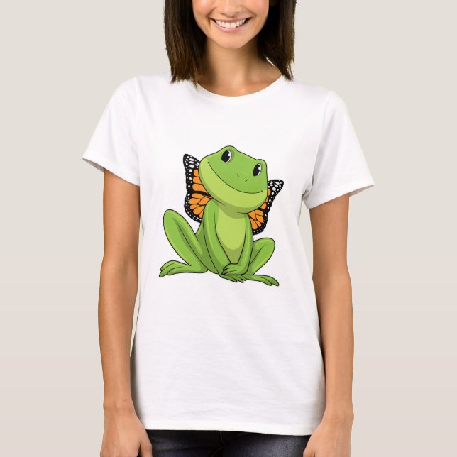 Frog with Butterfly T-Shirt (Vorderseite)