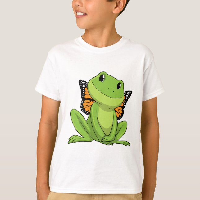 Frog with Butterfly T-Shirt (Vorderseite)