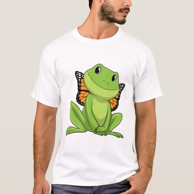 Frog with Butterfly T-Shirt (Vorderseite)