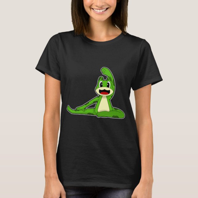 Frog Yoga Fitness Gymnastik T-Shirt (Vorderseite)