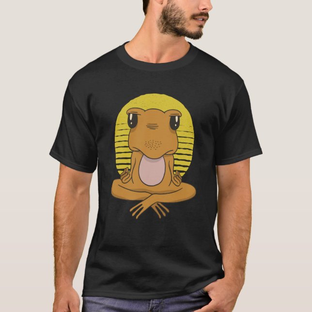 frog yoga namaste T-Shirt (Vorderseite)