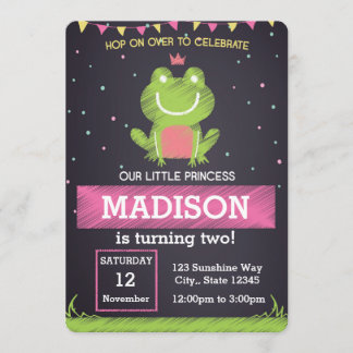 Frog zum Geburtstag Einladung