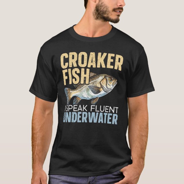 Frogfish Atlantic Croaker Fish Fisherman Fishing   T-Shirt (Vorderseite)