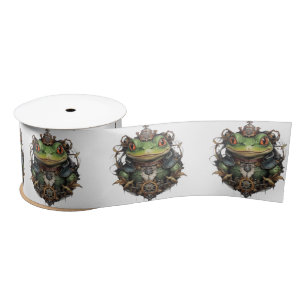 Froggie Frog Steampunk Satinband