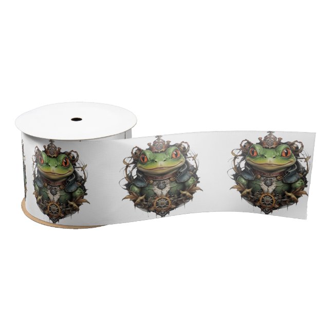 Froggie Frog Steampunk Satinband (Spule)