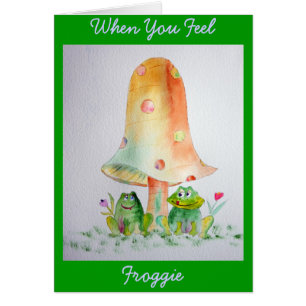 Froggie-Grußkarte