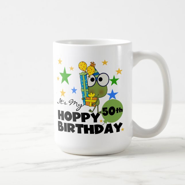 Froggie hopfenreicher 50. Geburtstag Tasse (Rechts)