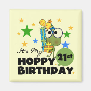 Froggie Hoppy 21. Geburtstag Magnet