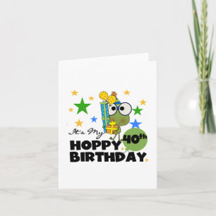 Froggie Hoppy 40. Geburtstag Karte