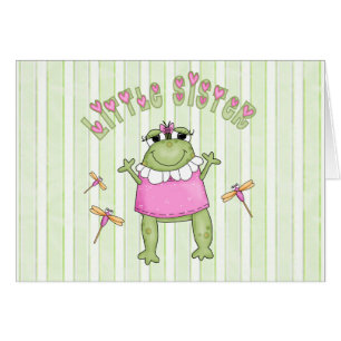 Froggie Little Sister Blank Card