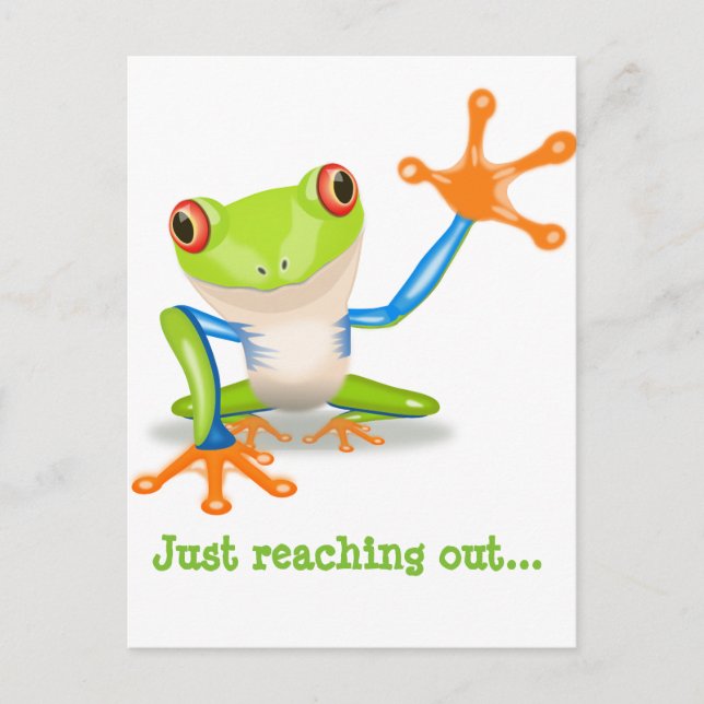 Froggie Notecard Postkarte (Vorderseite)