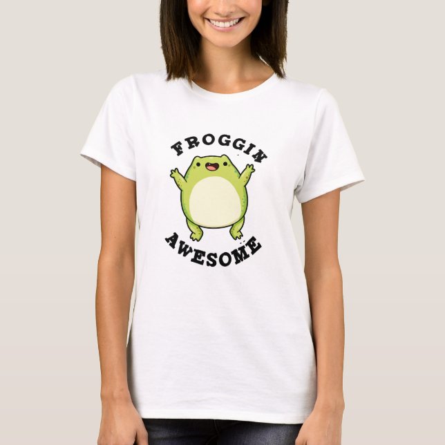 Froggin Phantastisch Funny Frog Pub T-Shirt (Vorderseite)