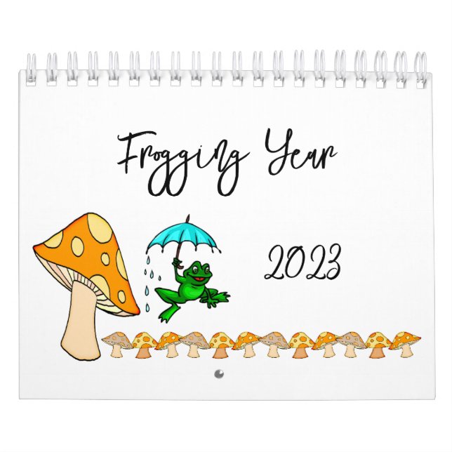 Frogging-Kalender 2023 - Mushroom Kalender (Titelbild)