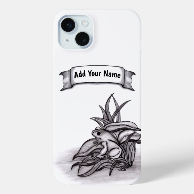 Froggy , Add Your Name Case-Mate iPhone Hülle (Rückseite)