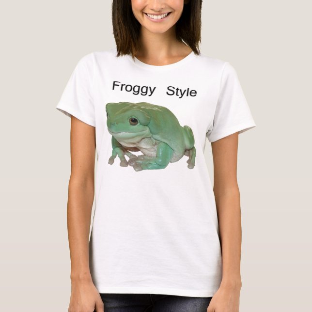 Froggy-Art - der Baum-Frosch des Weiß T-Shirt (Vorderseite)