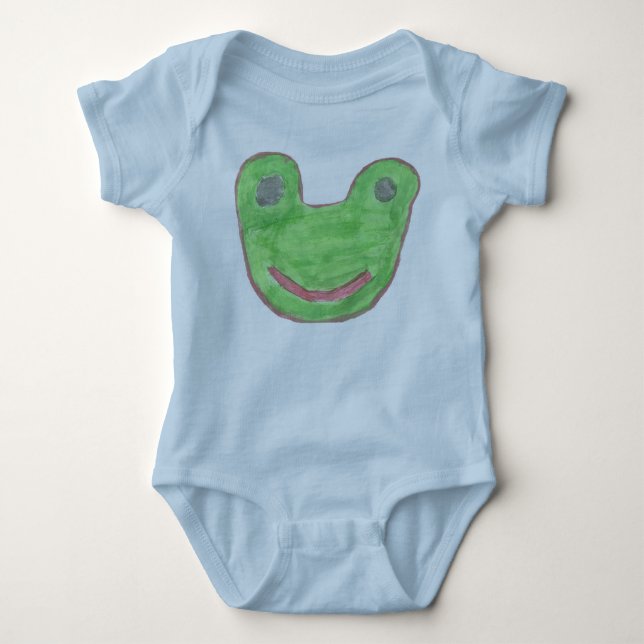 Froggy-Baby Baby Strampler (Vorderseite)