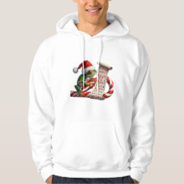Froggy Christmas! Hop, Sip, Repeat! Red-Eyed Tree Hoodie