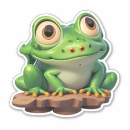 Froggy Finesse Elevation Ihre Kreationen Aufkleber
