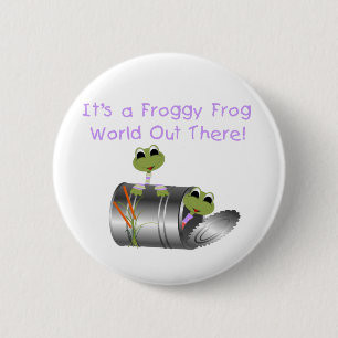 FROGGY-FROSCH-WELTknopf Button