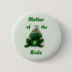 Froggy-Hochzeit - die Familien-Knopf der Braut - Button