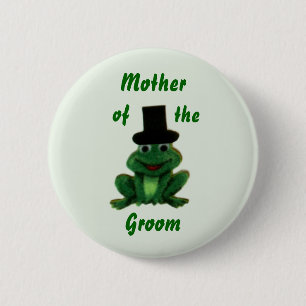 Froggy-Hochzeit - die Familien-Knopf des Button