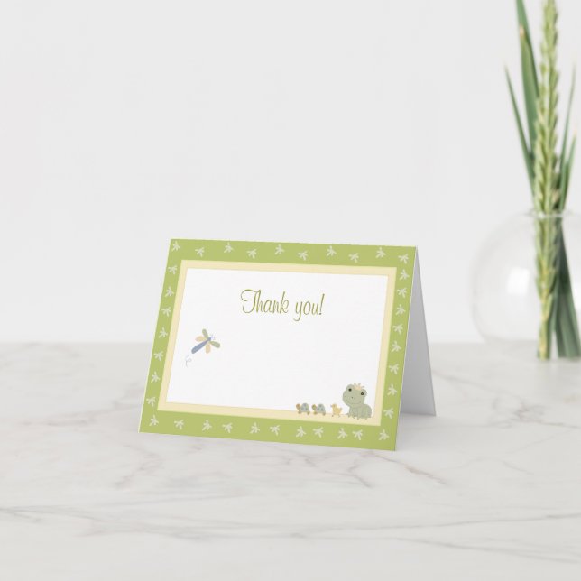 Froggy Tales Frog Prince Note Card Vielen Dank Dankeskarte (Vorderseite)