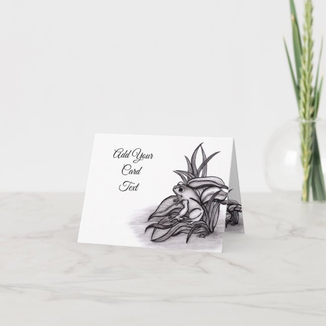 Froggy , Text hinzufügen Karte (Vorderseite)