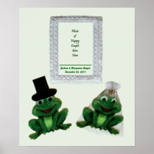 Froggy Wedding Poster / Display (Vorne)