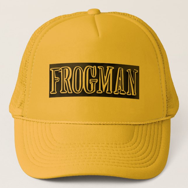 Frogman Trucker Hat Truckerkappe (Vorderseite)