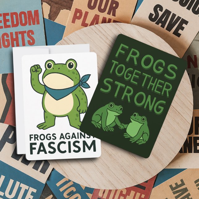 Frogs Against Fascism Portland Frog Protest Einladung (Von Creator hochgeladen)