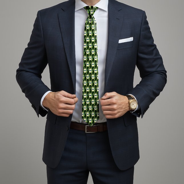 Frogs Against Fascism Portland Frog Protest Krawatte (Von Creator hochgeladen)