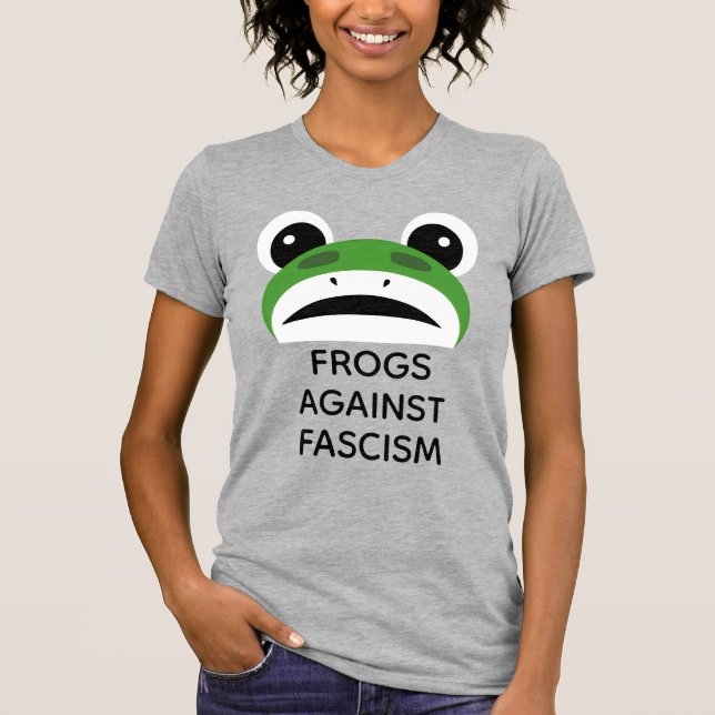 Frogs against Fascism T-Shirt (Vorderseite)