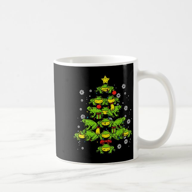Frogs Christmas Tree Animal Xmas Women Men Kids  Kaffeetasse (Rechts)