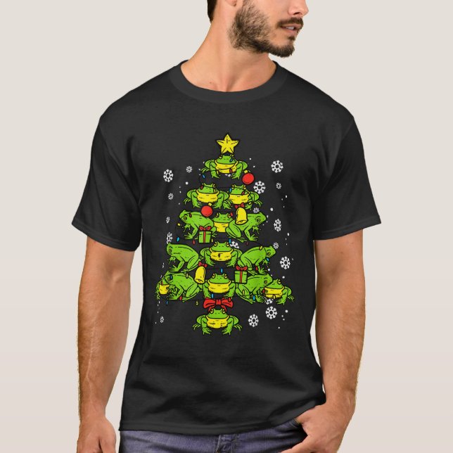 Frogs Christmas Tree Animal Xmas Women Men Kids  T-Shirt (Vorderseite)
