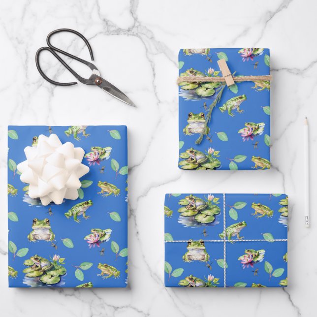 Frogs  geschenkpapier set (Vorderseite)