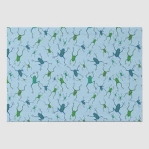 Frogs Jumping for Joy Seidenpapier