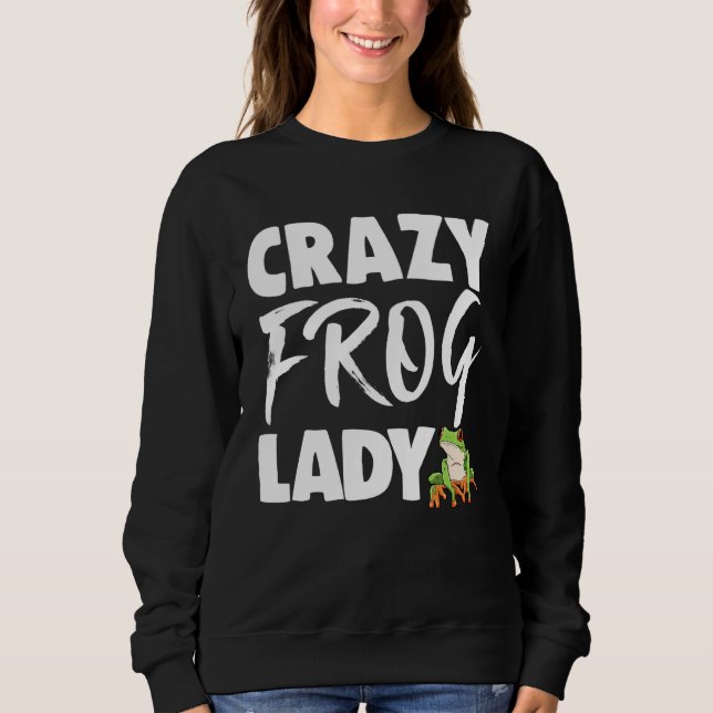 Frogs Lady  Women Frog Love Sweatshirt (Vorderseite)