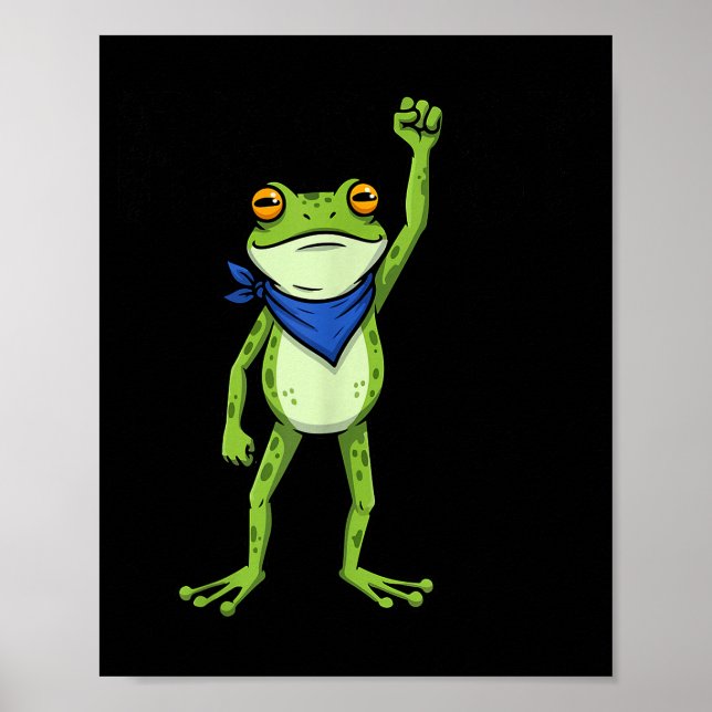 Frogs Resist - Rtland Frog Protest Funny  Poster (Vorne)