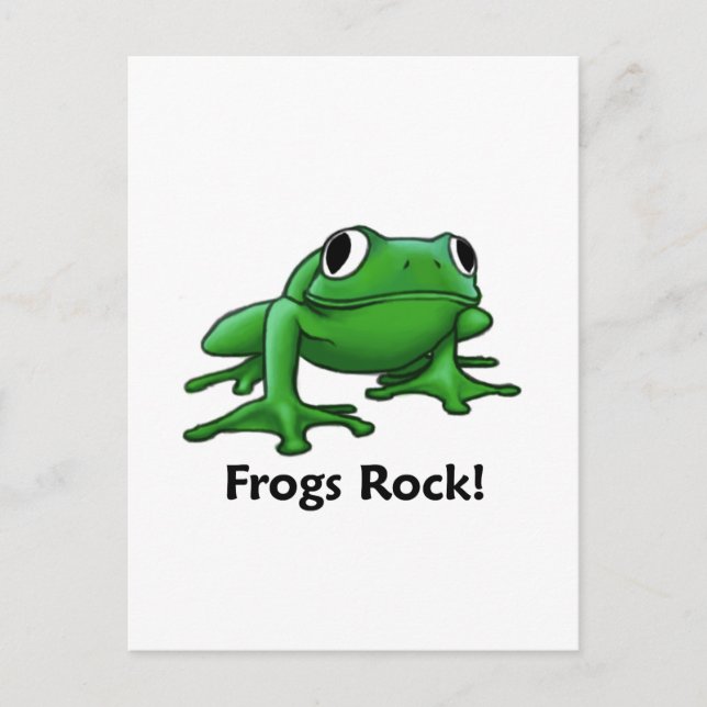 Frogs Rock! Postkarte (Vorderseite)