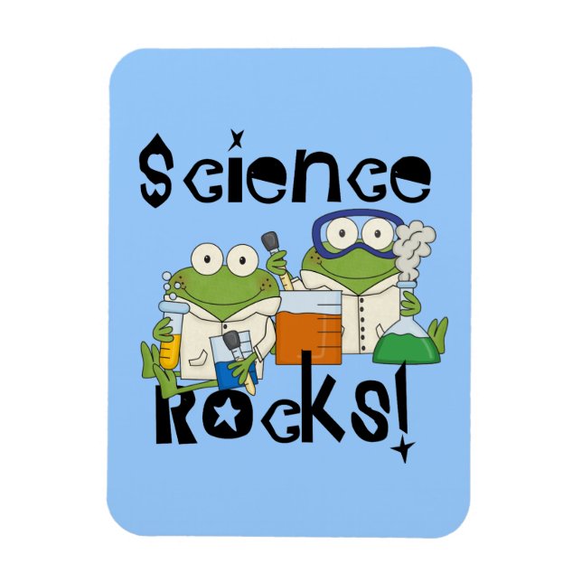 Frogs Science Rocks Magnet (Vertikal)