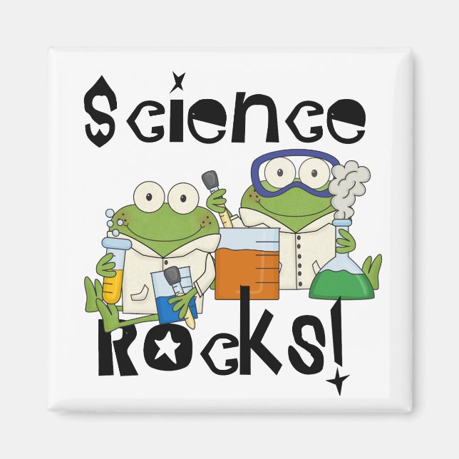 Frogs Science Rocks Magnet (Vorne)