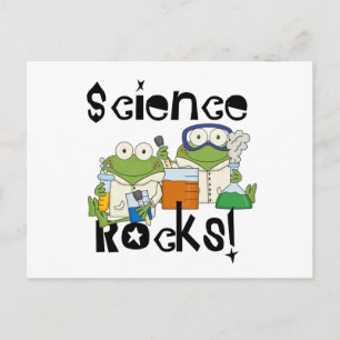 Frogs Science Rocks Postkarte