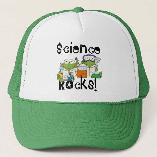 Frogs Science Rocks Truckerkappe (Vorderseite)
