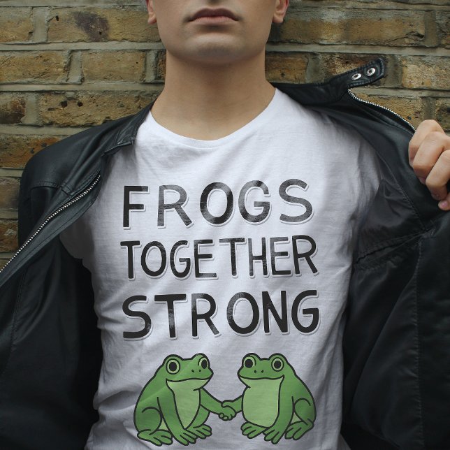 Frogs Together Strong Portland Frog Protest T-Shirt (Von Creator hochgeladen)