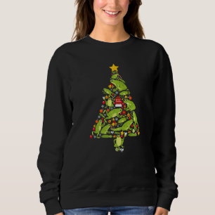 Frogs Weihnachtsbaum Amphibien Xmas Frauen Männer Sweatshirt