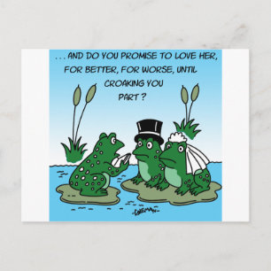 frogsWedding.png Postkarte