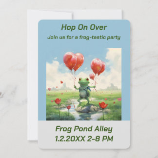 FrogTastic Geburtstagsparty Einladung