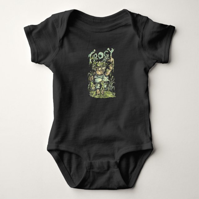 Frogy Baby Strampler (Vorderseite)