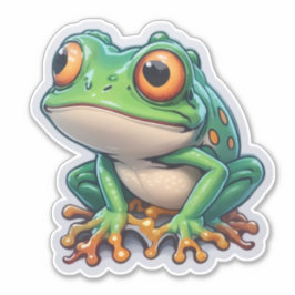 Frogy Friends Stickers für alle Froschliebhaber Aufkleber